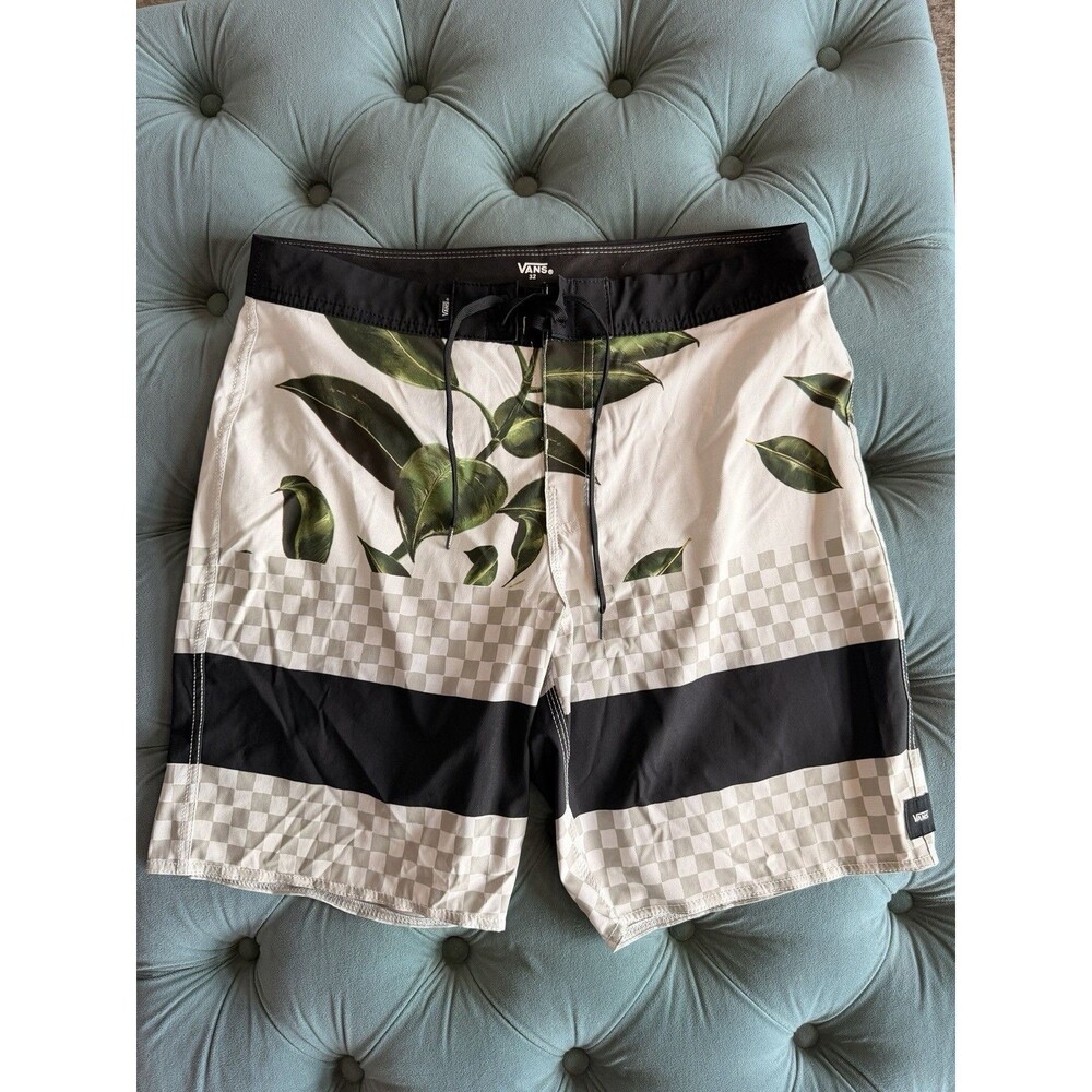 Vans Mens Off The Wall Voyage Trunk Board Shorts Gray Men Size 32